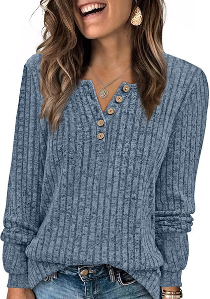 Sweater for Women Winter Clothing Long Sleeve Shirts Fall Fashion Must Haves Comfiest Airport Outfits Trendy