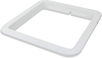 14" RV trailer Roof vent complete 12 volt FAN w/white lid and interior garnish