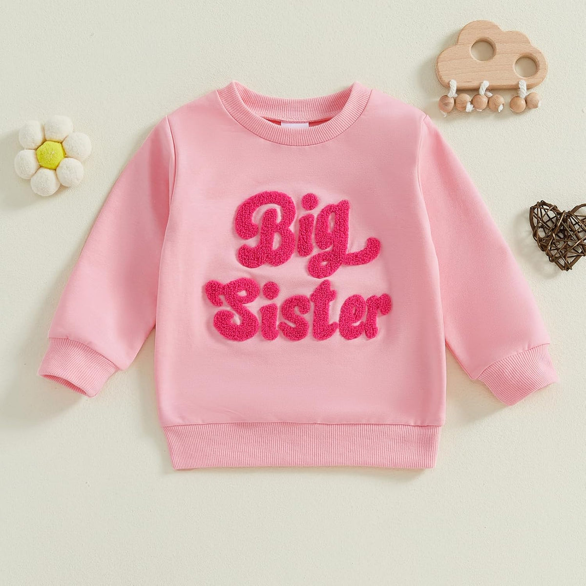 Big Sister Big Brother Matching Outfit Toddler Boy Girl Embroidery Sweatshirt Tops Kids Pullovers Shirt Fall Clothes