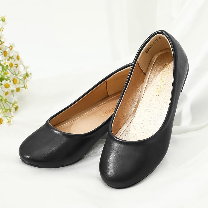 DREAM PAIRS Girls Dress Shoes Slip on Ballerina Flats for Wedding/Party https://a.co/d/03LH9NP5