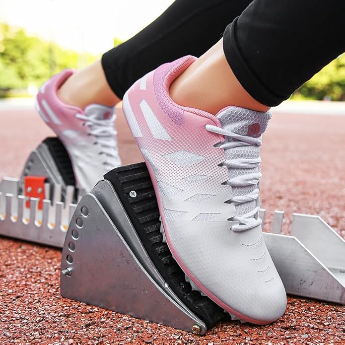 New Track and Field Shoes for Men Women Kids Boys Girls 8 Spikes 100-400 Meter Running Racing Shoes Professional Sprint Sport Sneakers