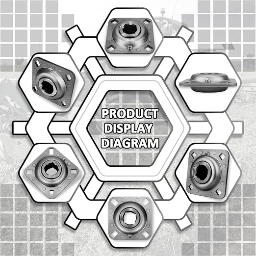 FD209RK 1-14" Square Bore Disc Harrow Flange Bearing Unit for Farming Applications FAFNIR FD-209-RK FD209-1 14SQ DHU1-14S-209 DHU114S209 PMFD209RK 311007 822-209C 84151226