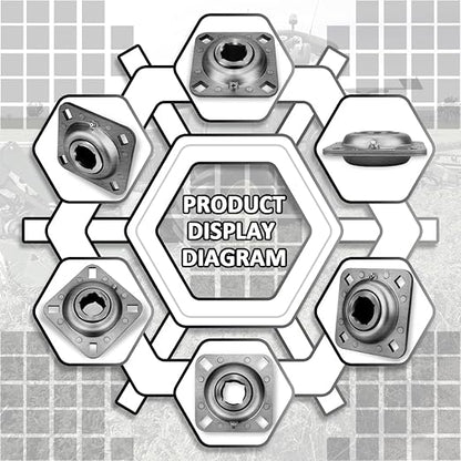 FD209RK 1-14" Square Bore Disc Harrow Flange Bearing Unit for Farming Applications FAFNIR FD-209-RK FD209-1 14SQ DHU1-14S-209 DHU114S209 PMFD209RK 311007 822-209C 84151226