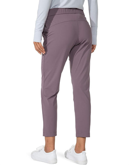Women's Pants with Deep Pockets 7/8 Stretch Ankle Sweatpants for Golf, Athletic, Lounge, Travel, Work #1 Best Seller in Women's Golf Pants