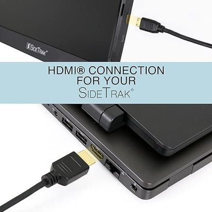 SideTrak Portable Monitor 3ft HDMI Cord  HDMI to Mini HDMI Cable  Compatible Swivel  Solo  Durable, Flexible, Tangle-Free Cord  Black