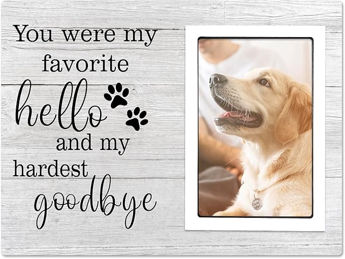SteadStyle Dog Memorial Gifts for Loss of Dog, Pet Memorial Gifts, Sympathy Gifts for Loss of Dog, Pet Remembrance Gift, Dog Picture Frame, Pet Memorial Gifts Fit 4x6 in Photo
