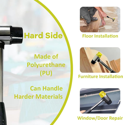 Small Rubber Mallet Hammer for Crafts- Small Rubber Hammer, Mini Mallet for Jewelry, Leather, Crafts, Woodworking, DIY, Furniture Assembly, etc.