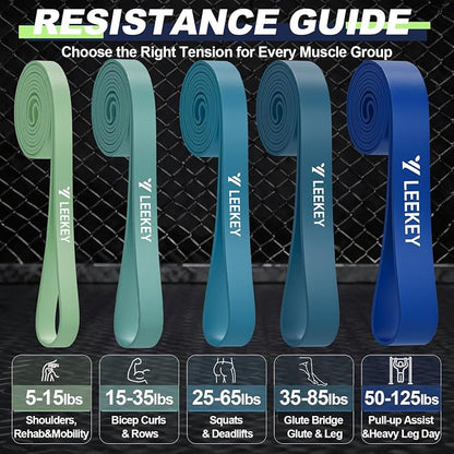 Resistance Bands for Pull Up Assist, Exercise & Workout Bands Set Long resistance bands for pull up assist, strength training, physical therapy, stretching, home gym