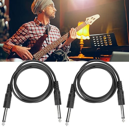 Guitar Cable 3.3ft,6.35mm Electric Instrument Cable,Straight to Straight Guitar Cord for Electric Guitar Bass Guitar Electric Mandolin,6.35mm Aux Jack and Aux in Port Devices