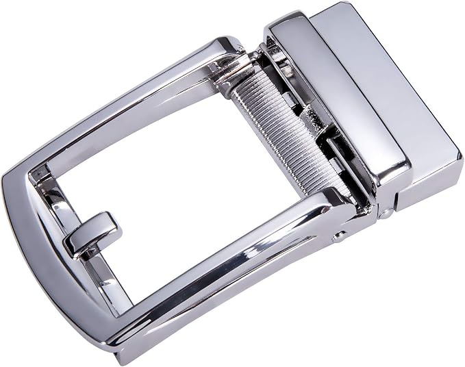 Dubulle Men's Belt Ratchet Buckle Business Replaceable Only 1 38 Slide Buckle 35mm Party Business Gift