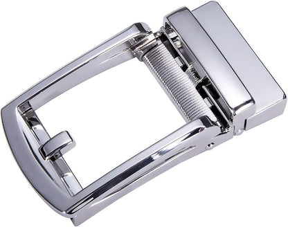 Dubulle Men's Belt Ratchet Buckle Business Replaceable Only 1 38 Slide Buckle 35mm Party Business Gift