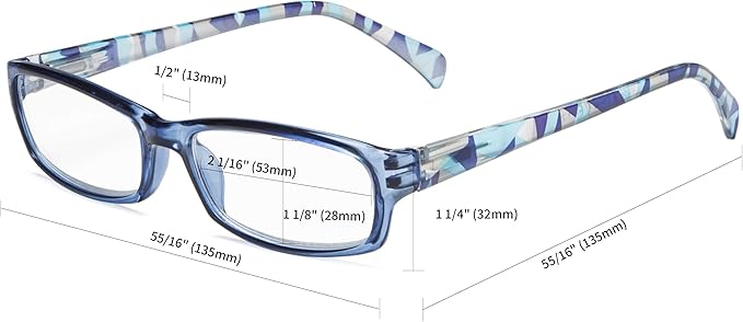 CessBlu Blue Light Filter Computer Reading Glasses for Women