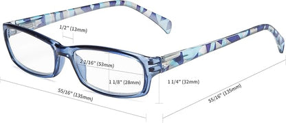 CessBlu Blue Light Filter Computer Reading Glasses for Women