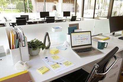 Post-it Notes, 3 in x 3 in, 18 Sticky Notes Pads, 100 Sheets per Pad, The Iconic Canary Yellow Note, School Supplies and O?ce Products