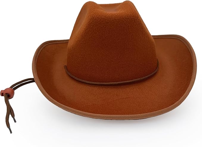 Classic Plain Felt Cowboy Hat Cowgirl Hat for Women Men,Western Country Themed Bachelorette Party,Vibrant Colors