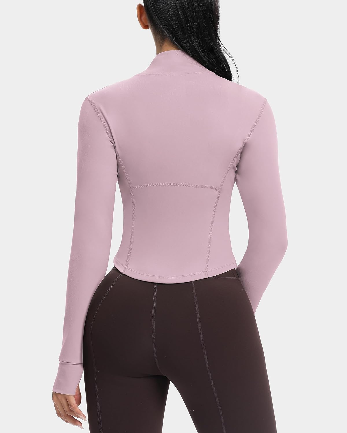 GYM RAINBOW Womens Zip Up Workout Jakcets Lightweight Slim Fit Running Athletic Jackets with Thumb Holes .