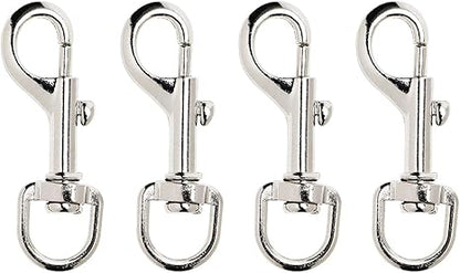 Penta Angel 4Pcs Dog Leash Clasp Heavy Duty Snap Hooks Clips Pet Leashes Key Chain with Spring Buckle for Linking Pet Collar (4 PCS)