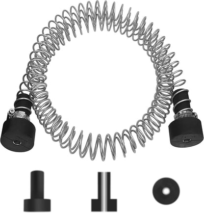 Trsmima Heavy Duty Stainless Steel Zipline Spring Brake Extra Long 5.3 FT, Zipline Stopper, Kids Backyard Zip Line Spring Braking SystemStopStopper for 316 14 516 38 inch Wire
