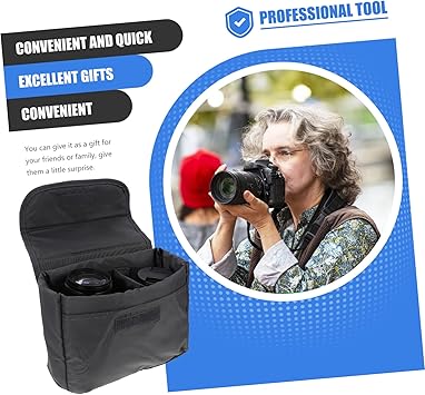 Camera Sleeve Camera Bag Inserts Camera Case for Backpack Lens Case Camera Pouch Camera Bag for Backpack Camera Insert for Backpack Padded Bag