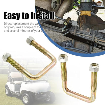 4 Pcs 72618G01 Golf Cart Rear Leaf Spring U-Bolts with Nuts, Replacement for EZGO TXT Workhorse Gas Electric 1996-Up Models, Replaces 72029-G01 72124-G01