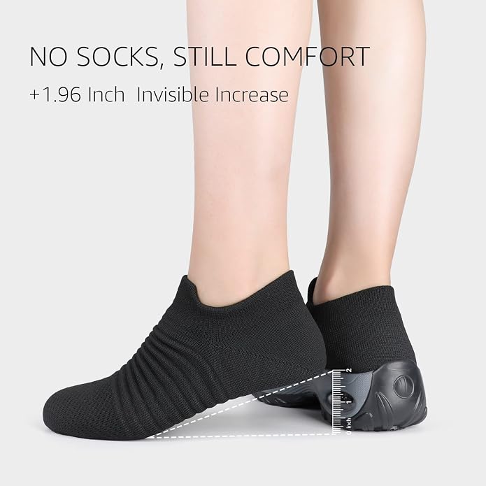 8.5-9 HKR Women Walking Shoes Comfortable Slip On Sneakers | No-hand Slip-on Design, Breathable Mesh Upper, Cushioned Insole, Rubber Outsole, Lightweight