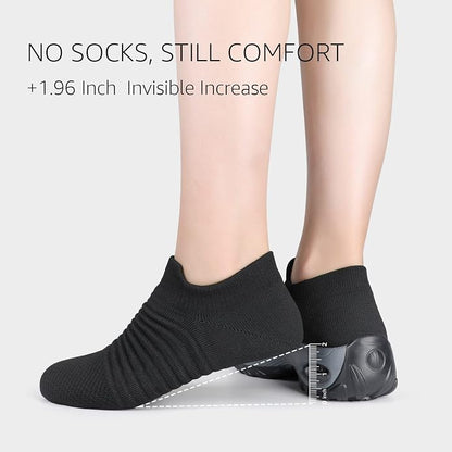 8.5-9 HKR Women Walking Shoes Comfortable Slip On Sneakers | No-hand Slip-on Design, Breathable Mesh Upper, Cushioned Insole, Rubber Outsole, Lightweight