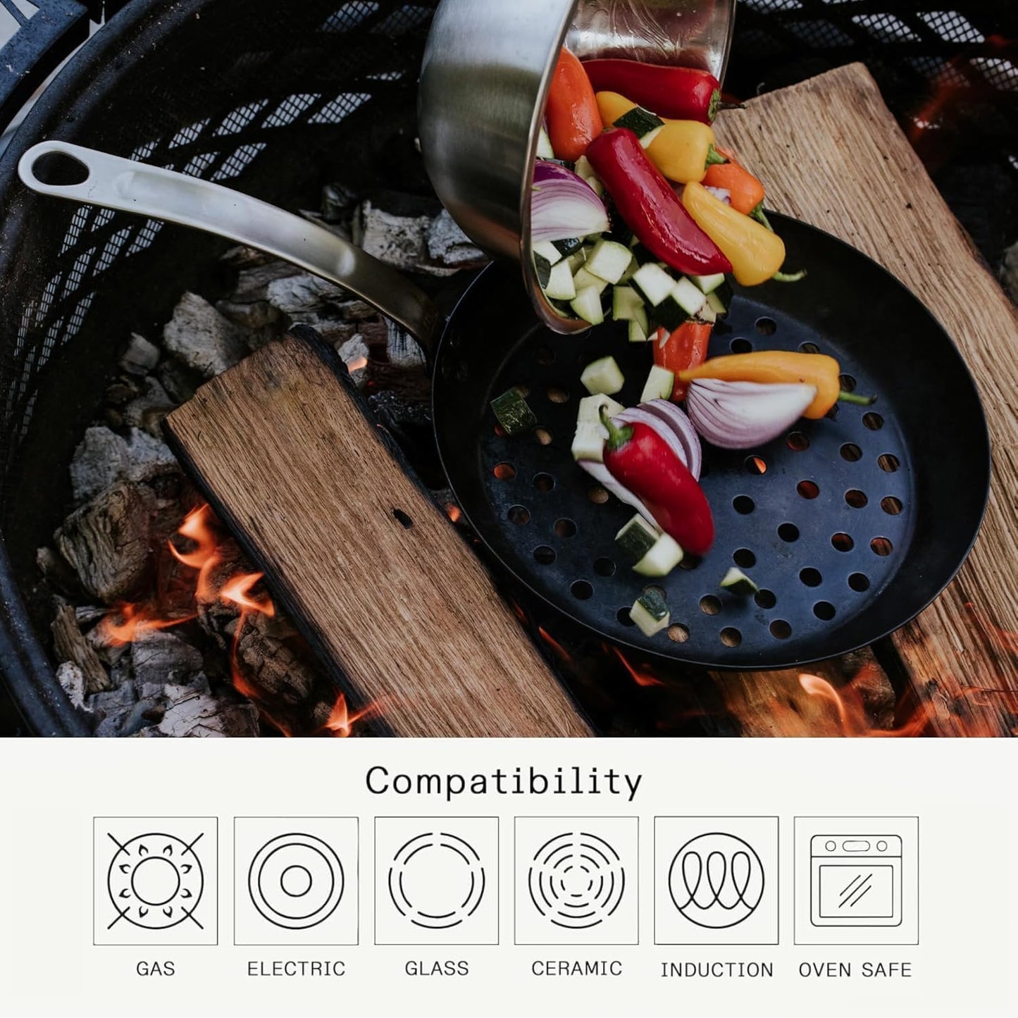 Made In Cookware | 11" Blue Carbon Steel Grill Frying Pan