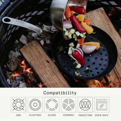Made In Cookware | 11" Blue Carbon Steel Grill Frying Pan