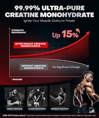 DRalot Creatine Monohydrate Raspberry Gummies 120 Gummies