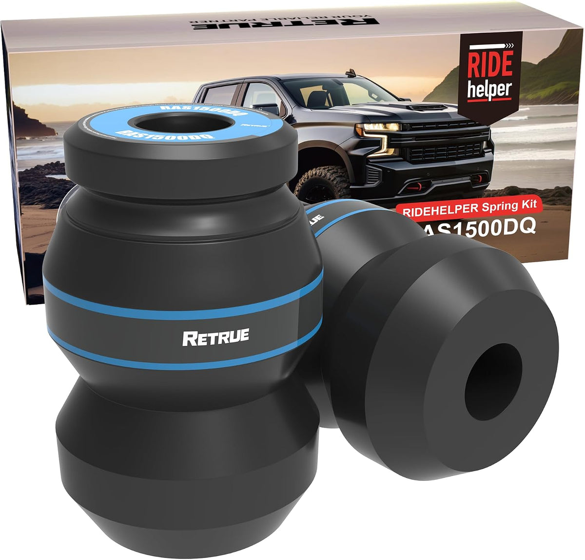 Rear Suspension Kit Fit for 2009-2021 Dodge Ram 1500 2WD/4WD Quad & Crew Cab, Up to 8,600 lbs, Replacement for DR1500DQ