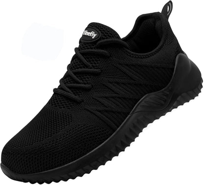 Tinefiy steel toe shoes provide superior protection, comfort, and safety for women in tough work environments.