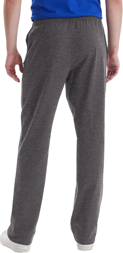Soft, cozy cotton Hanes sweatpants perfect for relaxing, working out, and all-day comfort with pockets.