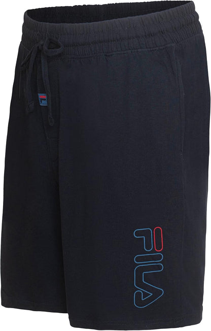 FiFila Men's 100% Brushed Jersey Pajama Night Sleep Short, Various Pack Size Options (Single Pack or 2 Pack)