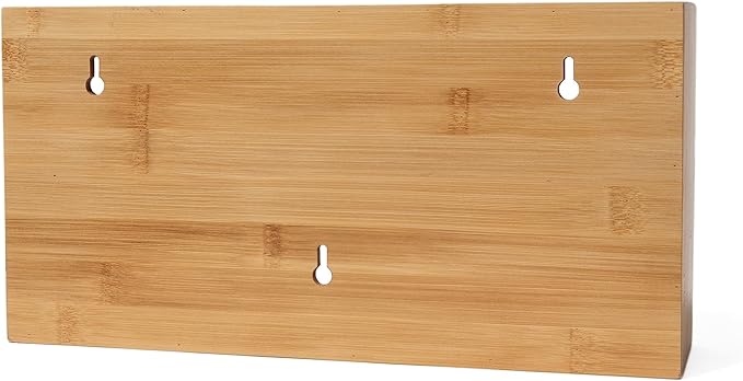 Lipper International Bamboo Dispenser with Cutter for Aluminum Foil, Plastic Wrap, or Wax Paper, 2-in-1, 13 78" x 6 34" x 4"