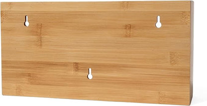 Lipper International Bamboo Dispenser with Cutter for Aluminum Foil, Plastic Wrap, or Wax Paper, 2-in-1, 13 78" x 6 34" x 4"