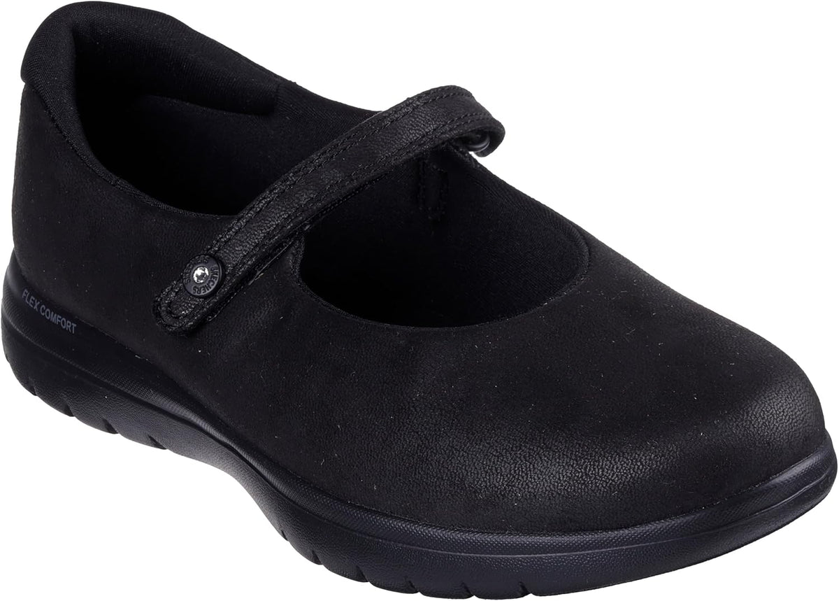Skechers Women's On-the-go Flex – Whisper | Casual, Air-Cooled Goga Mat, Ultra Go Cushioning, Vegan, Machine Washable, Maryjane