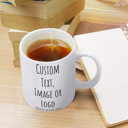 Custom Text Image Mug, Personalized Coffee Mug, Mug Warmer as Gift for Work, Business and Travel Coffee Mug Cup for Mother Mother's Day, Gift for Girlfriend in Valentine's Day (Wine)