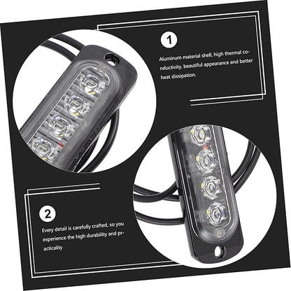 HEALLILY LED auto light strobe lights for vehicles, vans, trucks, motorcycles, 18 modes