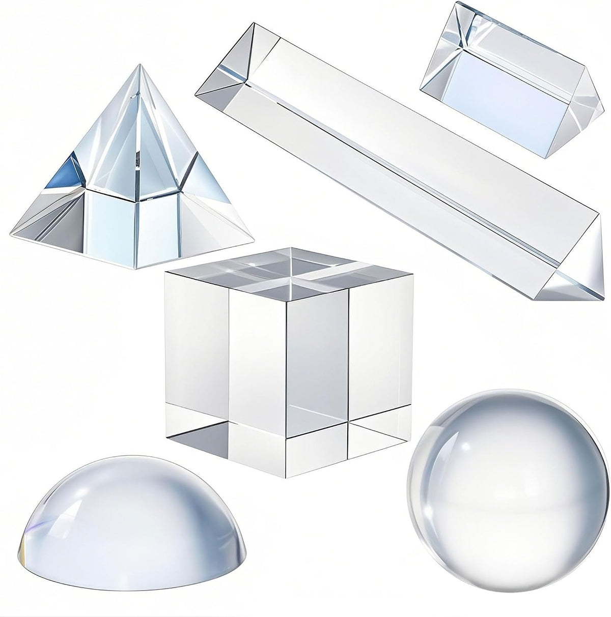 QFkris K9 Optical Crystal Photography Prism Set, 5 Pack