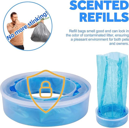 Diaper Pail Refills for Genie, Holds Up to 1120Counts Diaper Pail Refills Bags, Baby Diaper Pail Refills Compatible with Diaper Genie PailsElite and Complete Pail