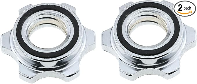 E-outstanding Barbells Hex Nut 2PCS 1nch25mm Spin Lock Collar Screws Dumbbell Spinlock Collars