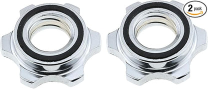 E-outstanding Barbells Hex Nut 2PCS 1nch25mm Spin Lock Collar Screws Dumbbell Spinlock Collars
