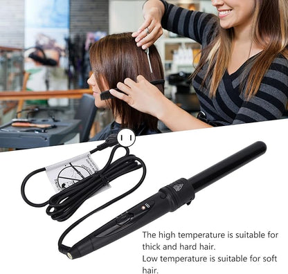 Curling Iron Wand, Ceramic 5 in 1 Curling Wand Set Interchangeable 5 Different Barrels Quickly Heating Temperature Adjustable for All Hair Types for me Use U.S. regulations2213