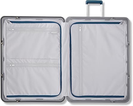Framelock Max 21 Carry-On Hardshell Zipperless Luggage - Highly Secure Integrated EazylockTM Mechanism - RightHeightTM Adjustable Handle System - 360 Spinner Wheels - Airline Approved - Emerald Teal