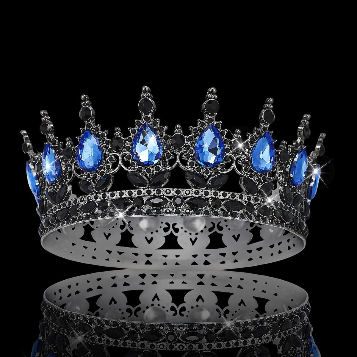 YOUlDIANZI Queen Crown Rhinestone Wedding Crowns and Tiaras for Women Costume Party Hair Accessories Princess Birthday Crown Crystal Bridal Crowns