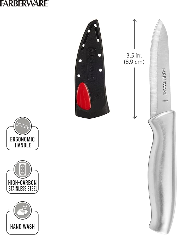 Farberware Edgekeeper Self-Sharpening Paring Knife, 3.5-Inch, Stainless