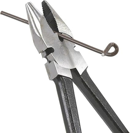 10" Premium Fence Pliers Round Nose Utica Style