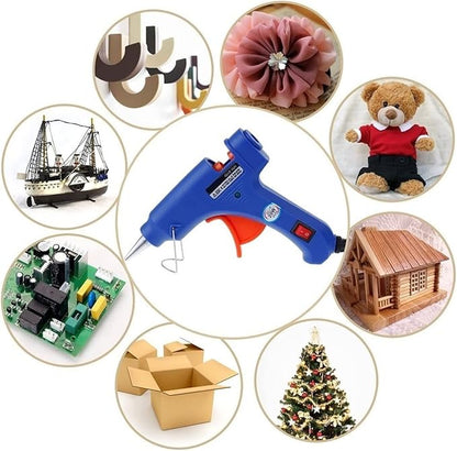 Hot Glue Gun Glue Gun With 7*100MM Glue Sticks Mini Hot Melt Glue Gun Industrial DIY Guns Hot Melt Glue Gun Electric Heat Temperature Repair Tool for DIY Arts, Crafts and Quick Repairs(Only glue gun)