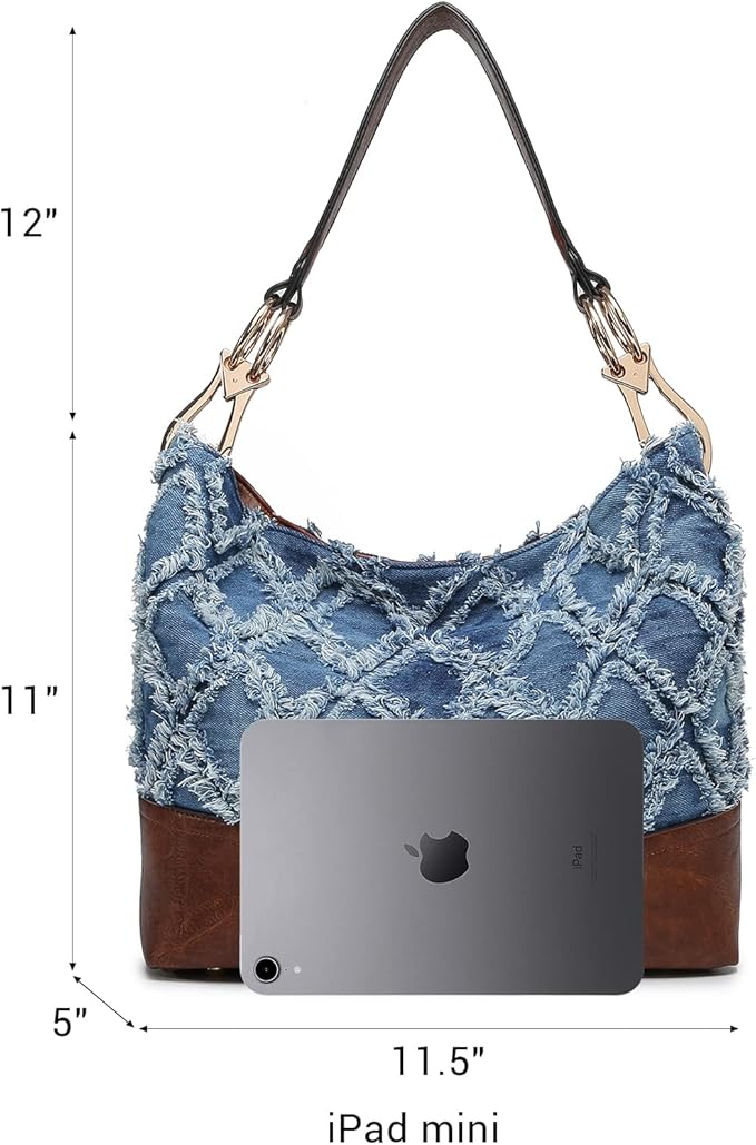 Hobo Purses for Women Soft PU Leather Handbags Slouchy Hobo Bags Shoulder Bag Top Handle Tote