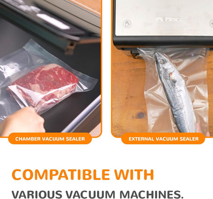 Wevac Vacuum Sealer Bags for Food, 6" x 150' Roll with Cutter Box, BPA Free Commercial Grade, Heavy Duty, Freezer Safe, Sous Vide, Storage, Meal Prep, Cut-to-Size, Compatible with FoodSaver Sealers